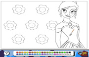 Colorear Anna Frozen Fever Movimiento