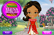 Juego Princesa Elena Cocina Hamburguesa