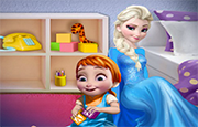 Juego Elsa Juega con Bebé Anna