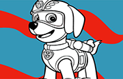 Juego Colorear Zuma de Patrulla Canina